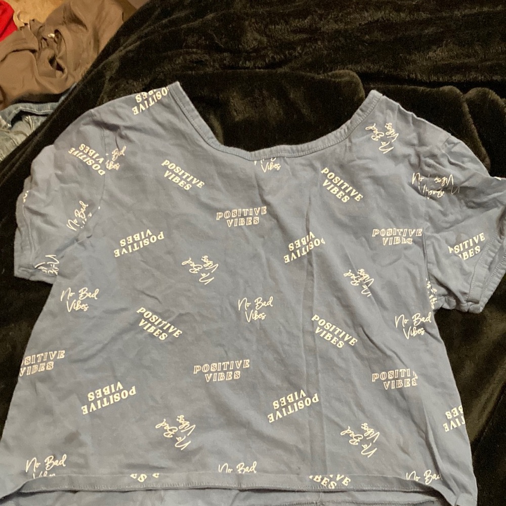 Positive vibes crop top